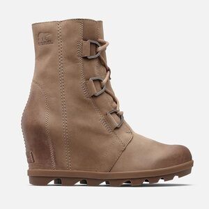 Sorel Joan of Arctic Ash Brown Wedge Boots Size 9.5